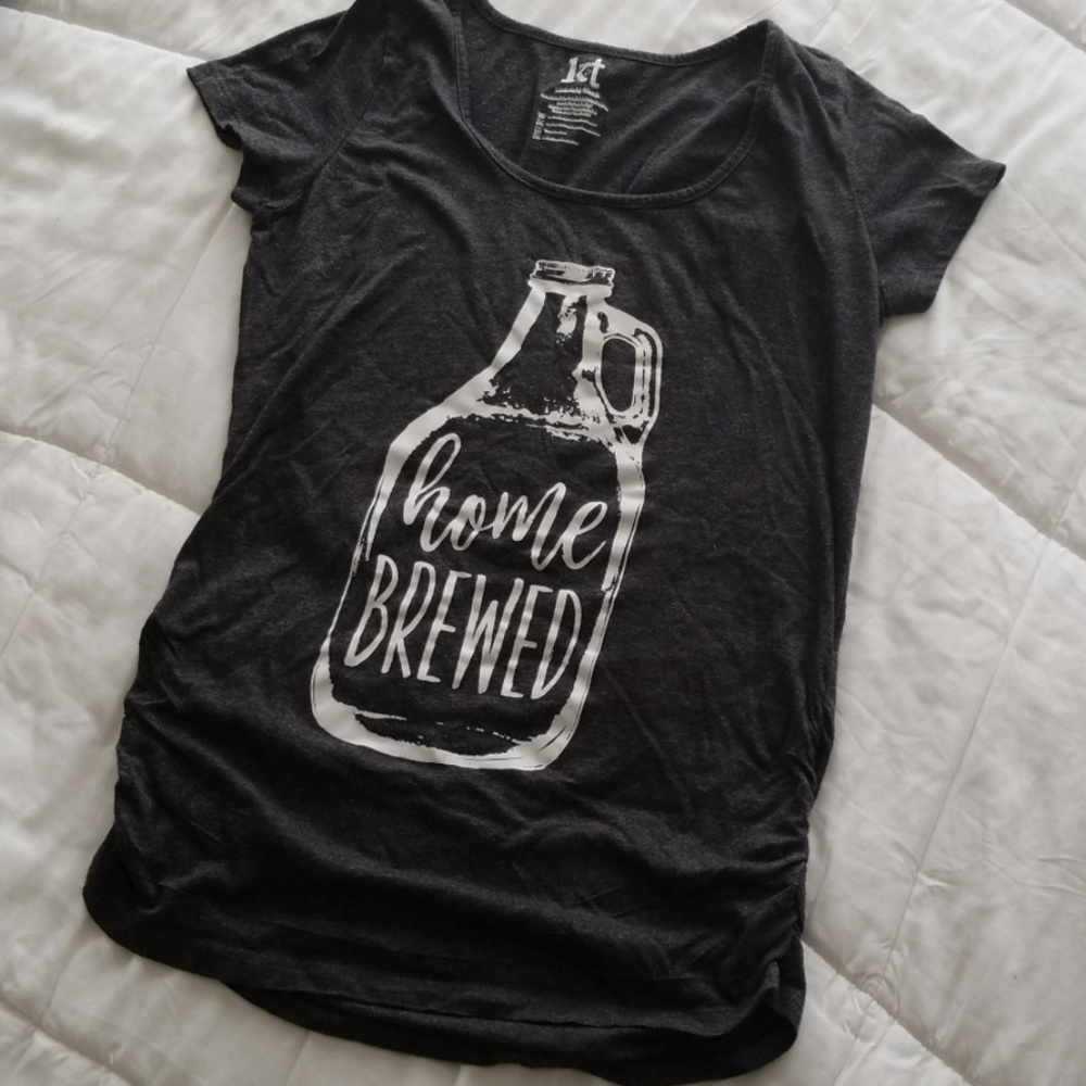 "Home Brewed" maternity t-shirt